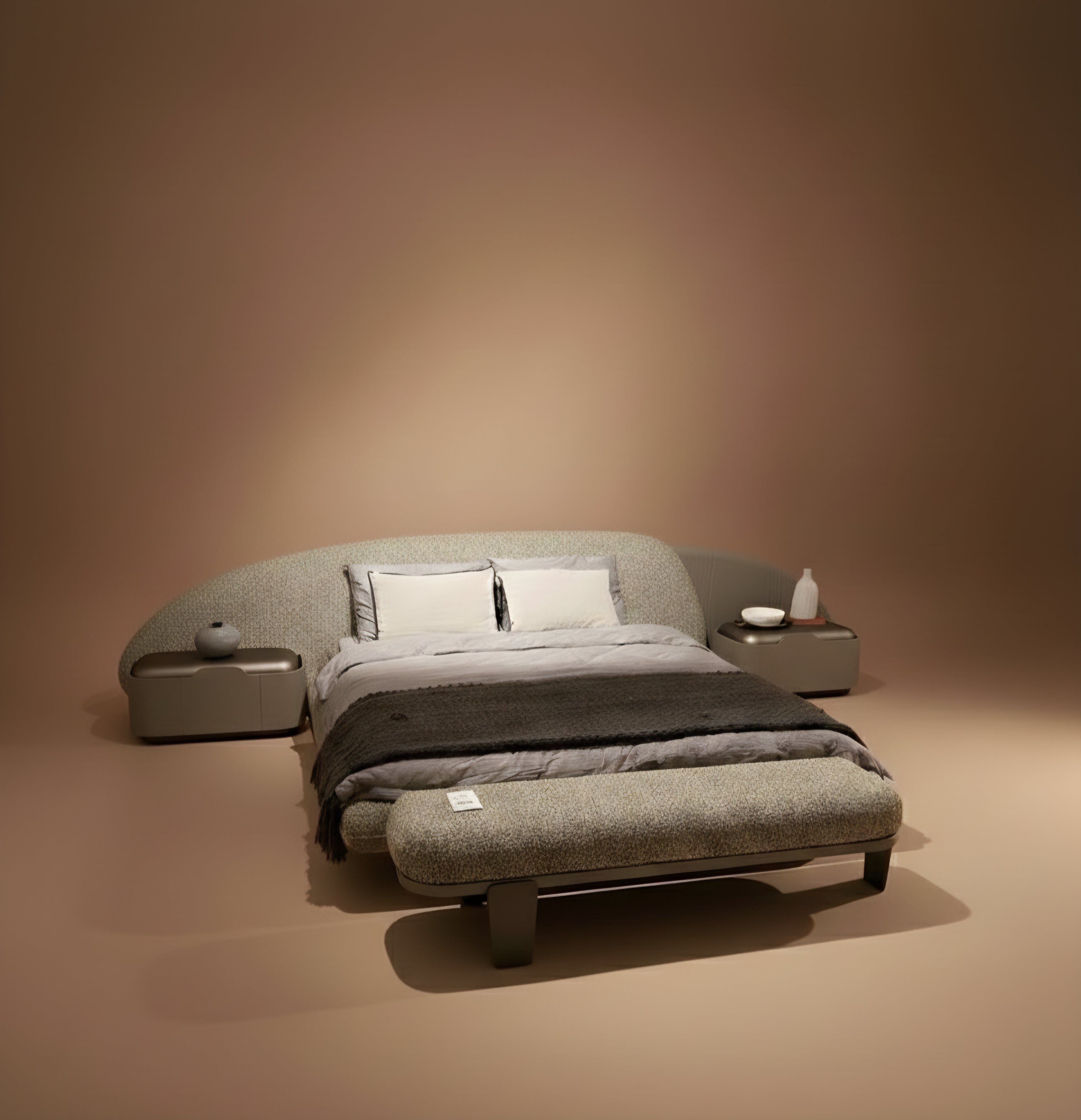 طقم غرفة نوم فاخرة على طراز اللوفت