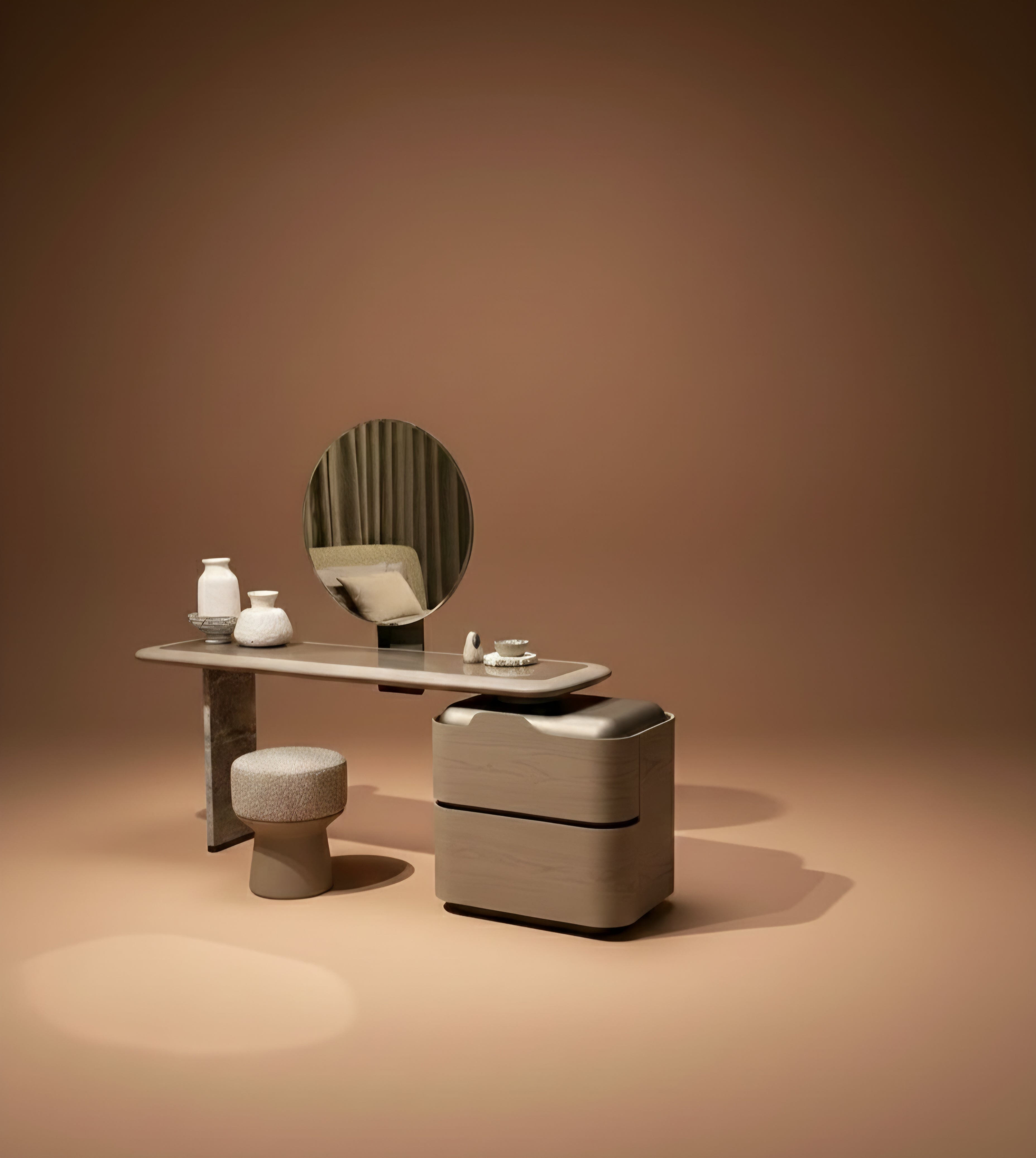 طقم غرفة نوم فاخرة على طراز اللوفت