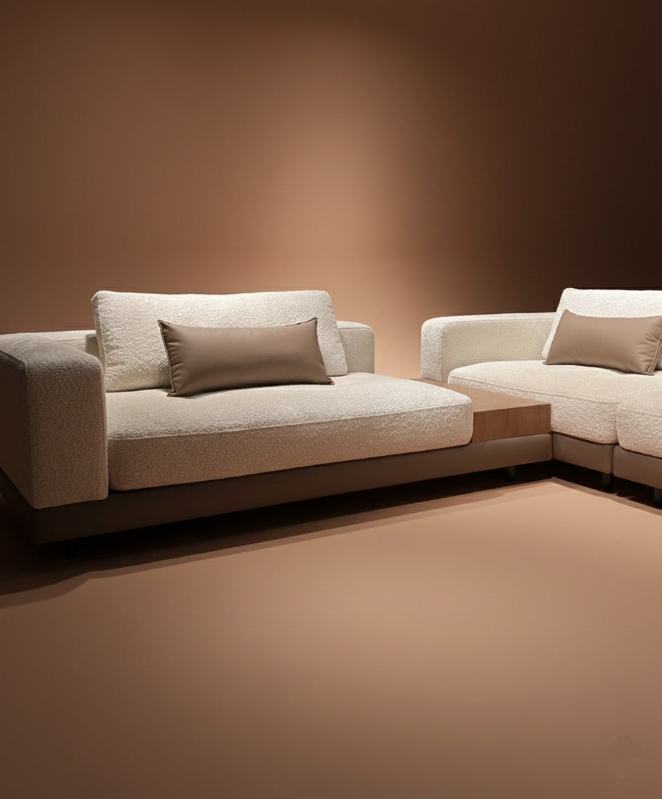 مخملي ملكي على شكل حرف L