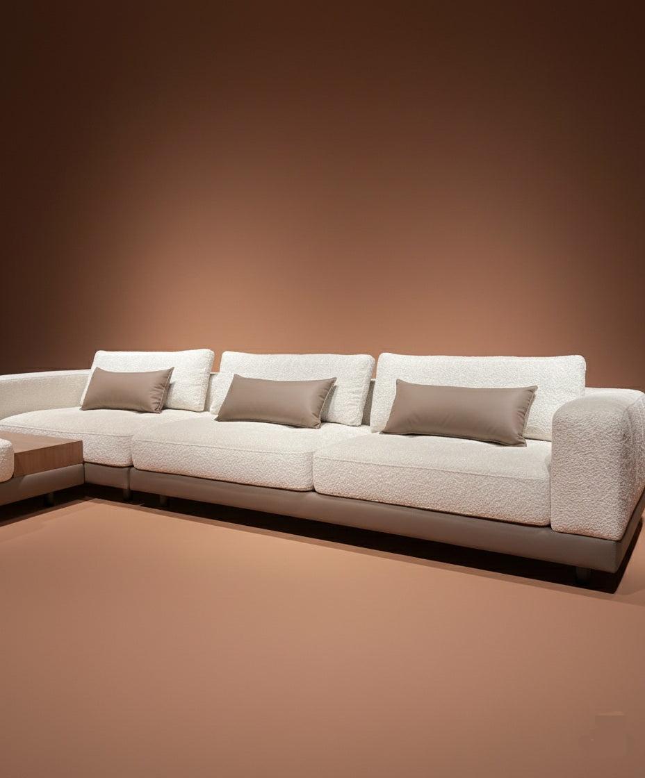 مخملي ملكي على شكل حرف L