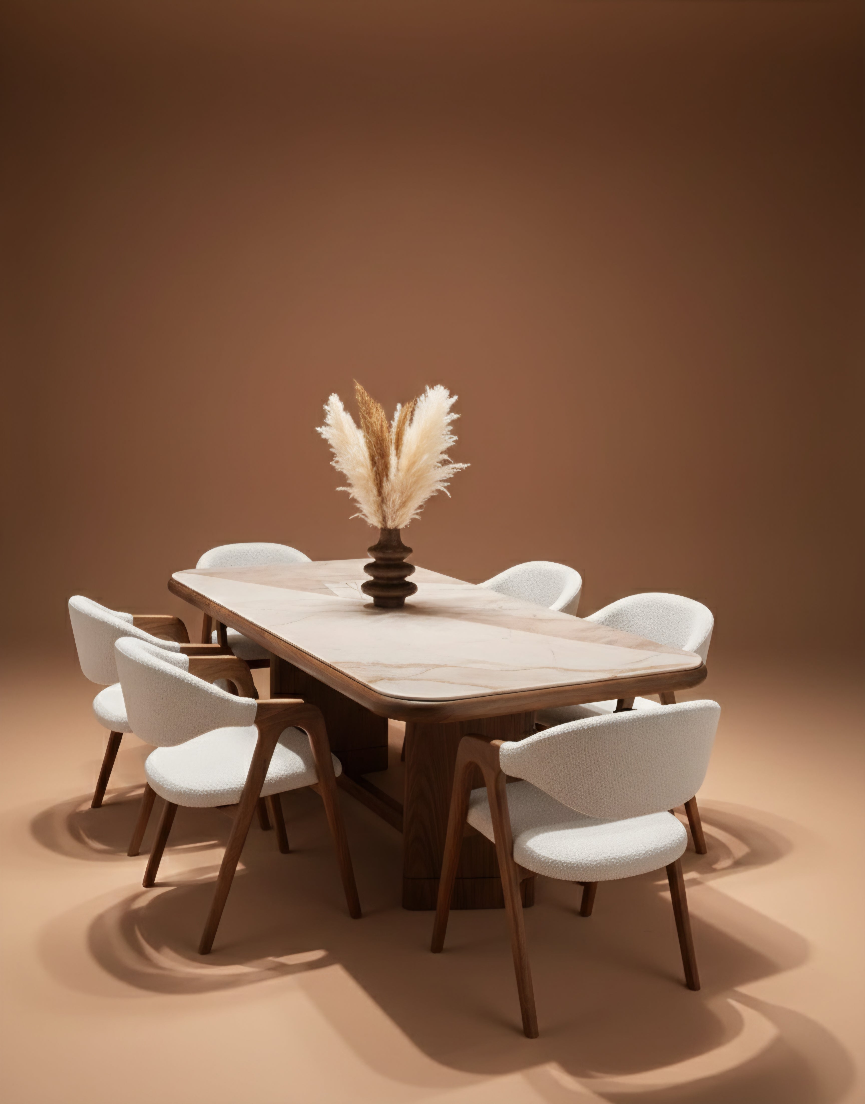 طاولة طعام من رخام الأوبال